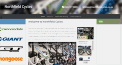 Desktop Screenshot of northfieldcycles.co.uk