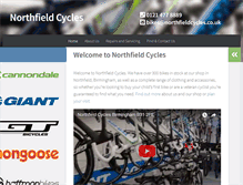 Tablet Screenshot of northfieldcycles.co.uk
